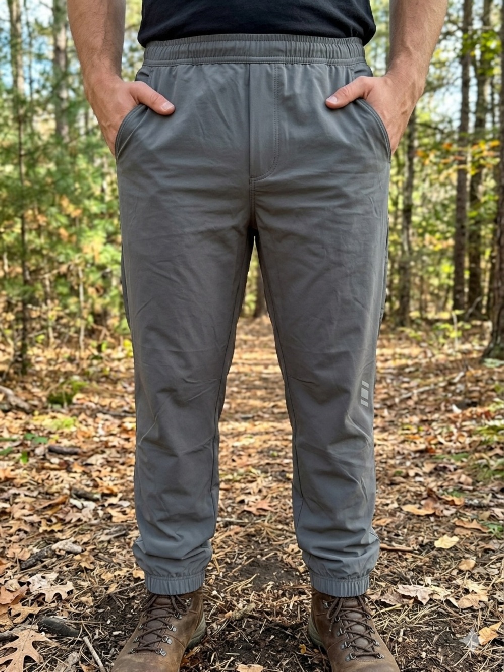 NWT Merrell Men’s XL Fleece Lined Jogger Rain Pants Weatherproof Gray Pants